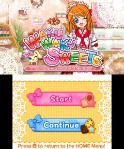Waku Waku Sweets: Happy Sweets Making Title Screen